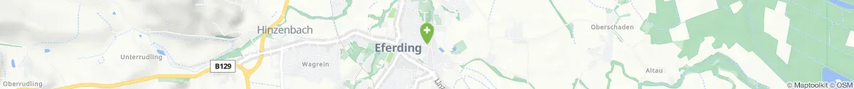 Map representation of the location for Stadtapotheke Eferding in 4070 Eferding